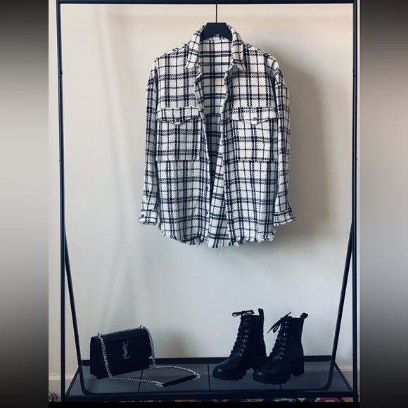 Oversized Tweed Flannel NWT - Picture 5 of 7